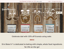 Tablet Screenshot of erinbakers.com